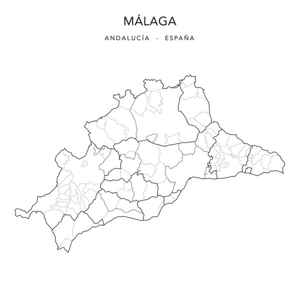 andalusia province vector map